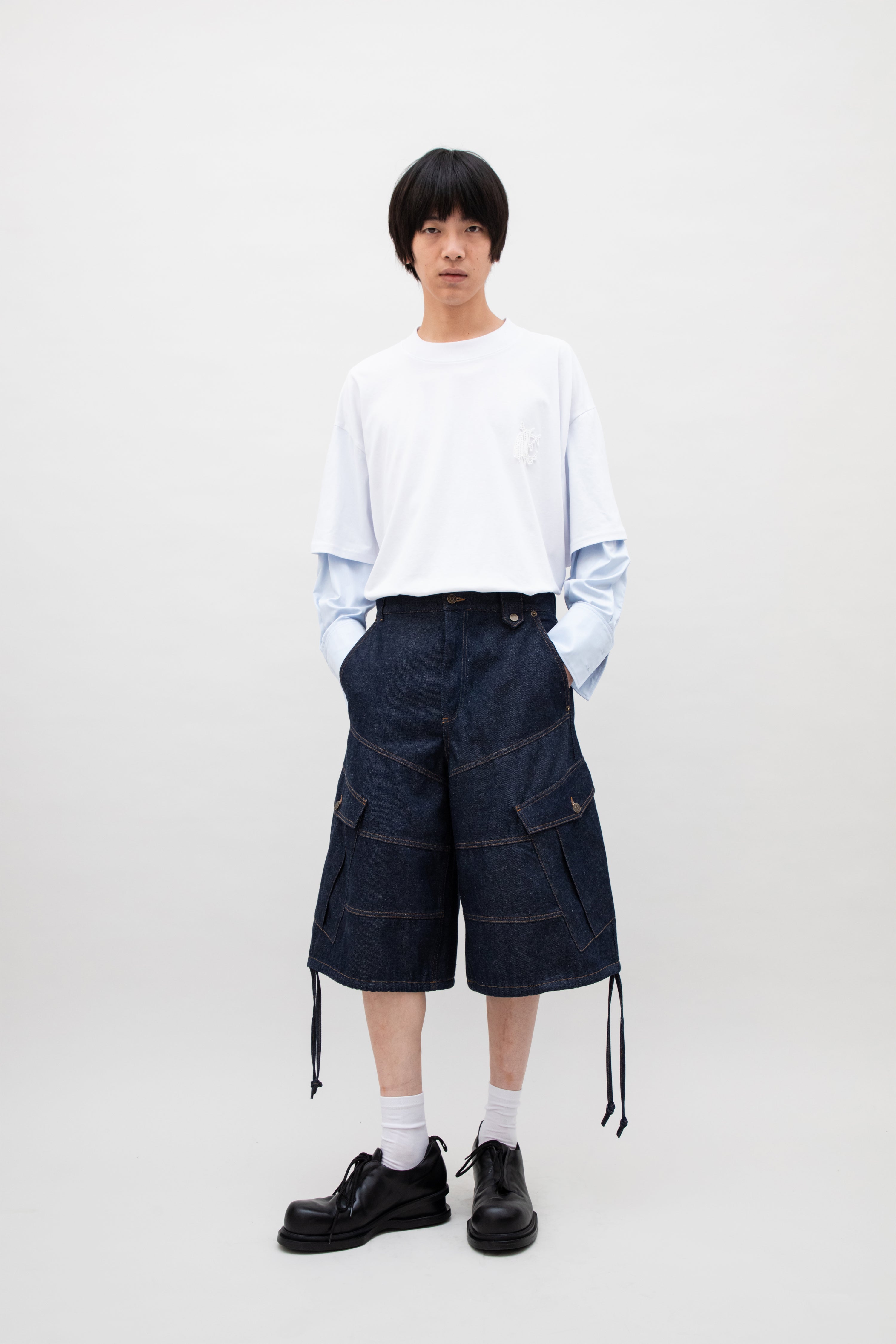 CARGO DENIM SHORT