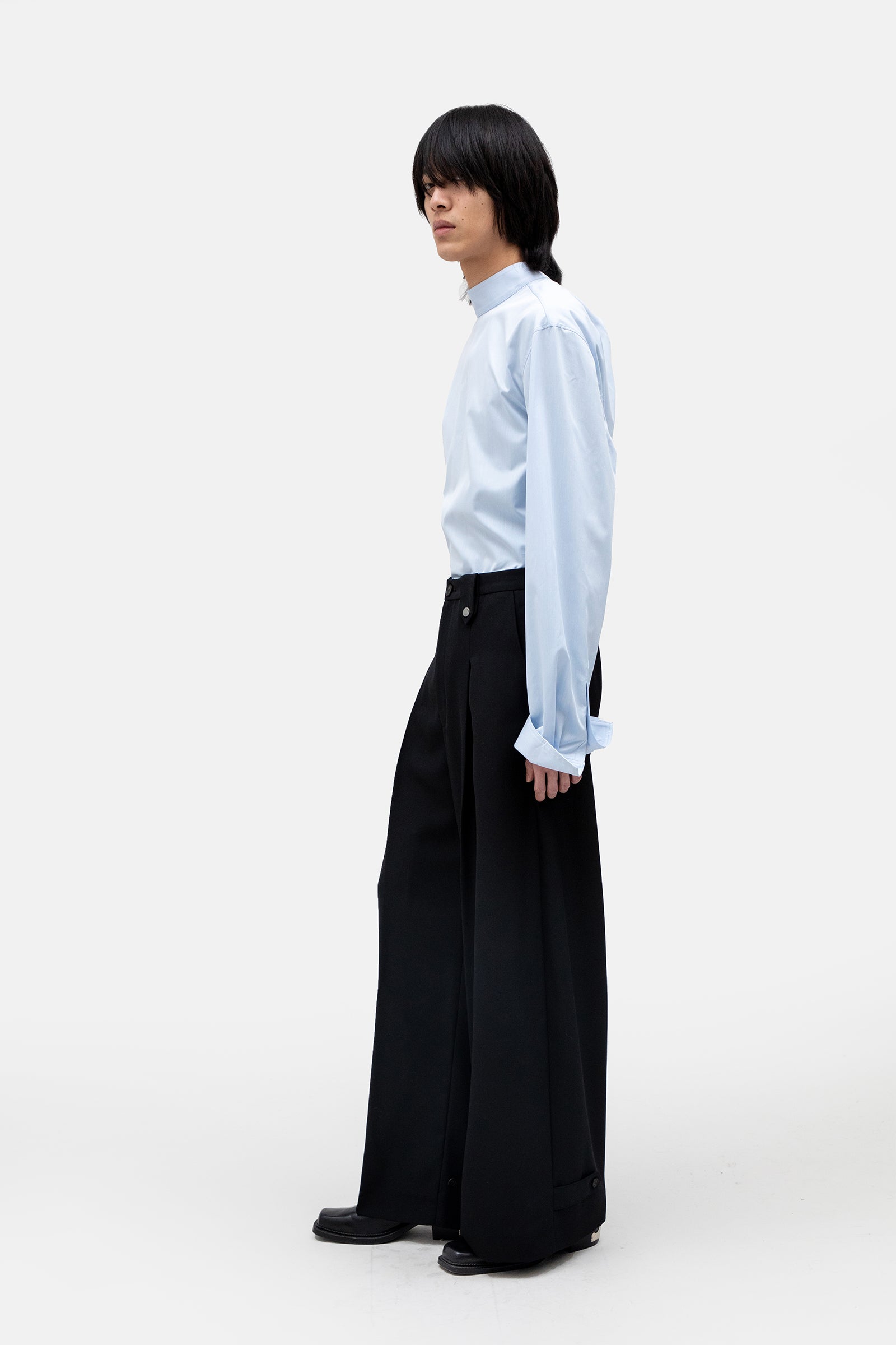 MANDARIN COLLAR SHIRT