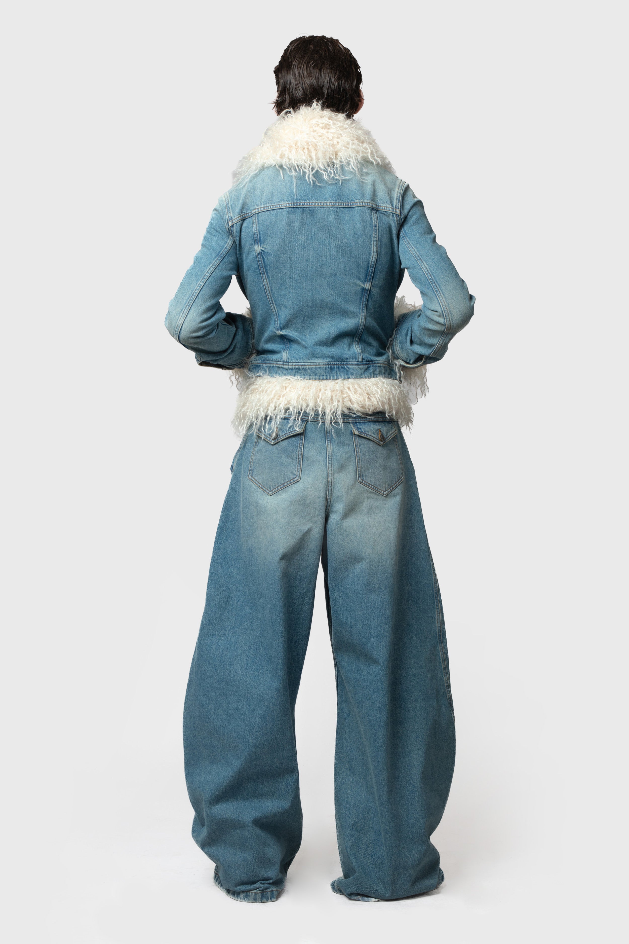 FUR DENIM JACKET