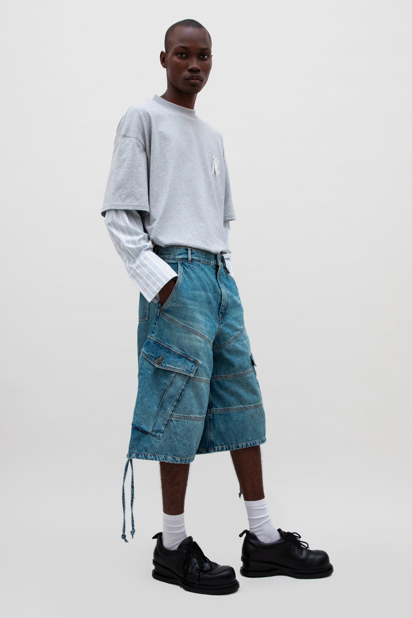 CARGO DENIM SHORT