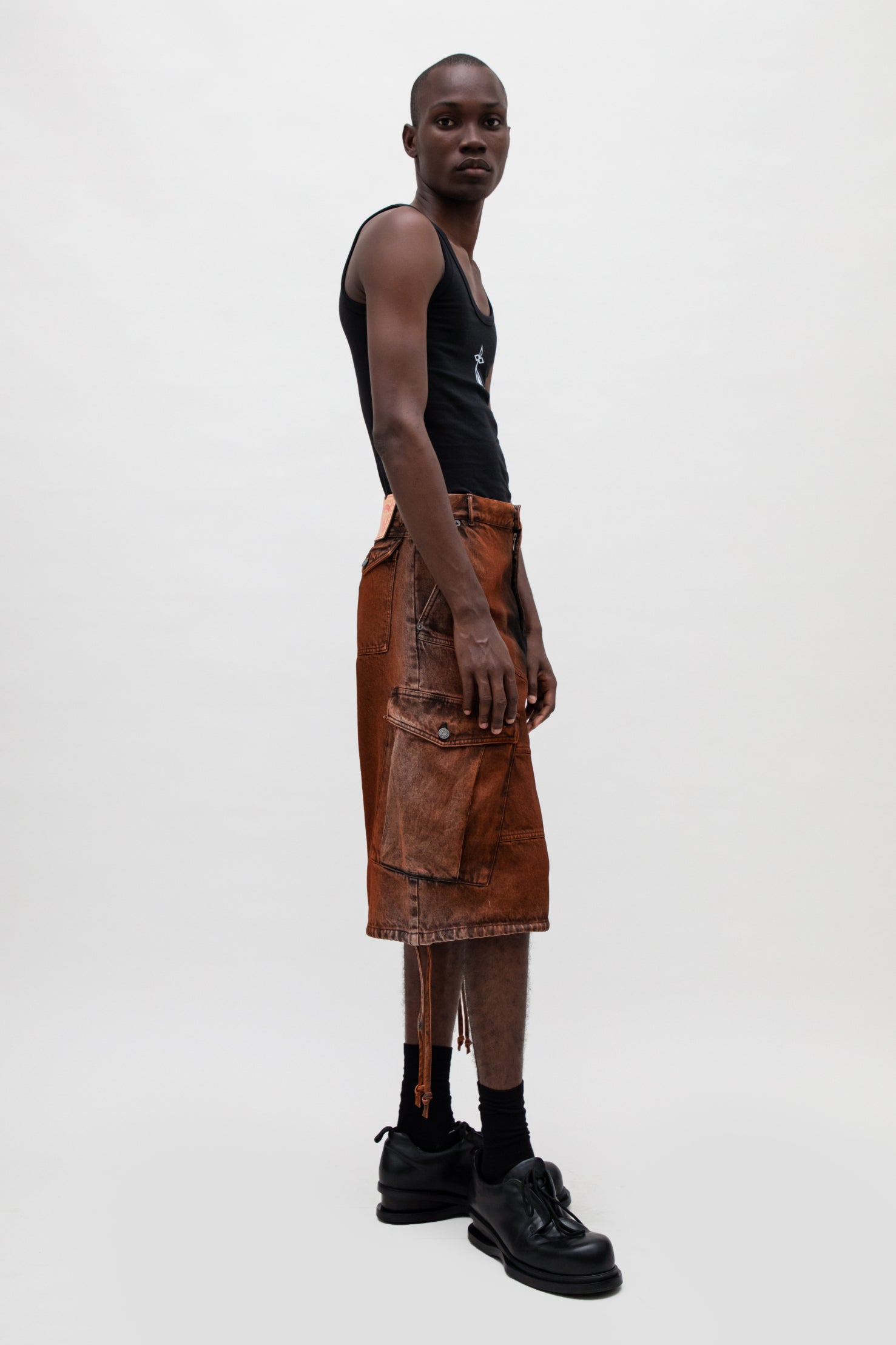 CARGO DENIM SHORT