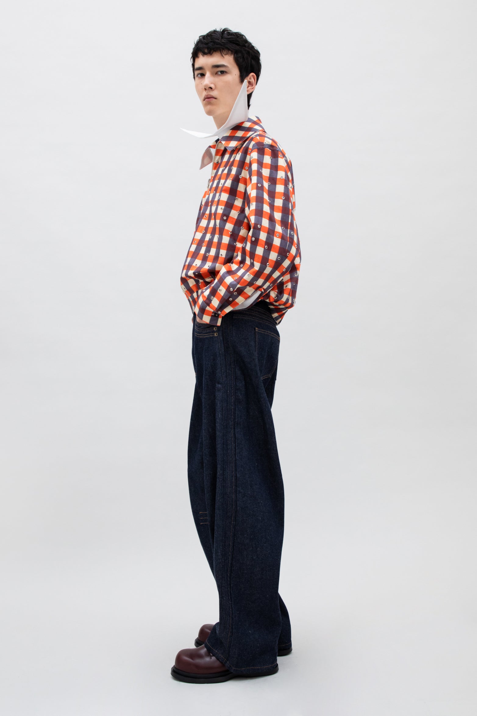 REVERSIBLE GROMMET OVERSHIRT