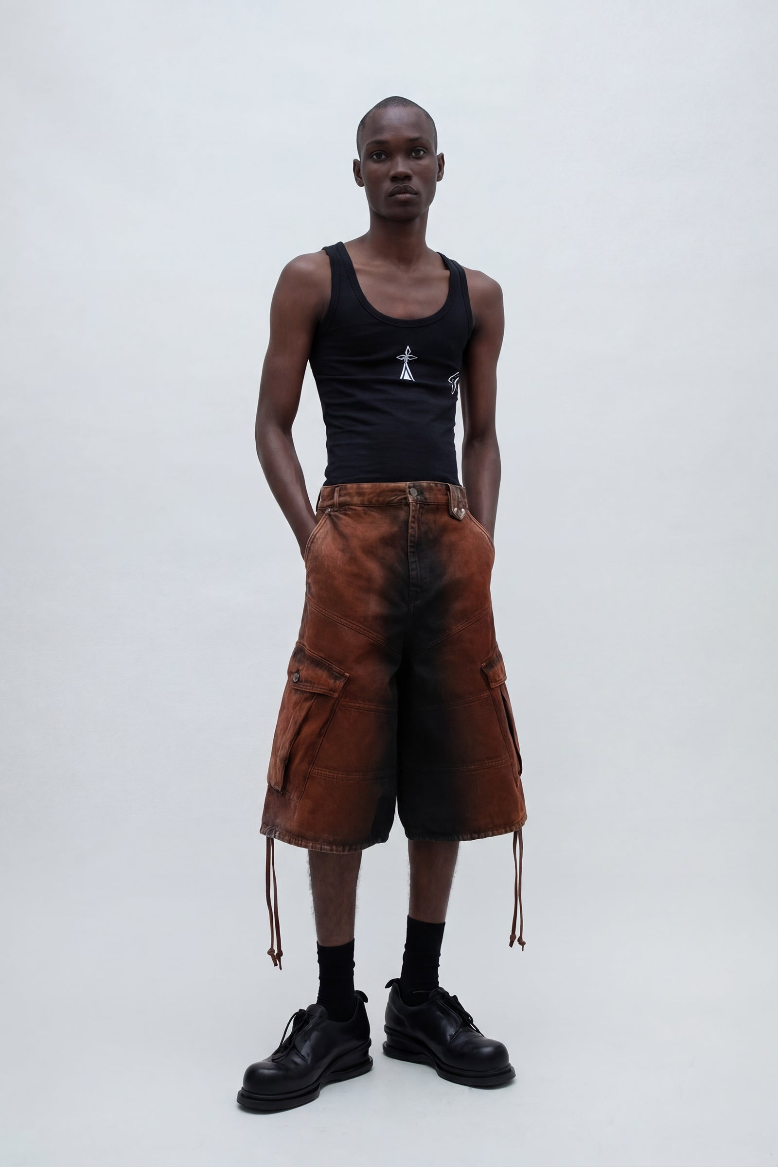 CARGO DENIM SHORT