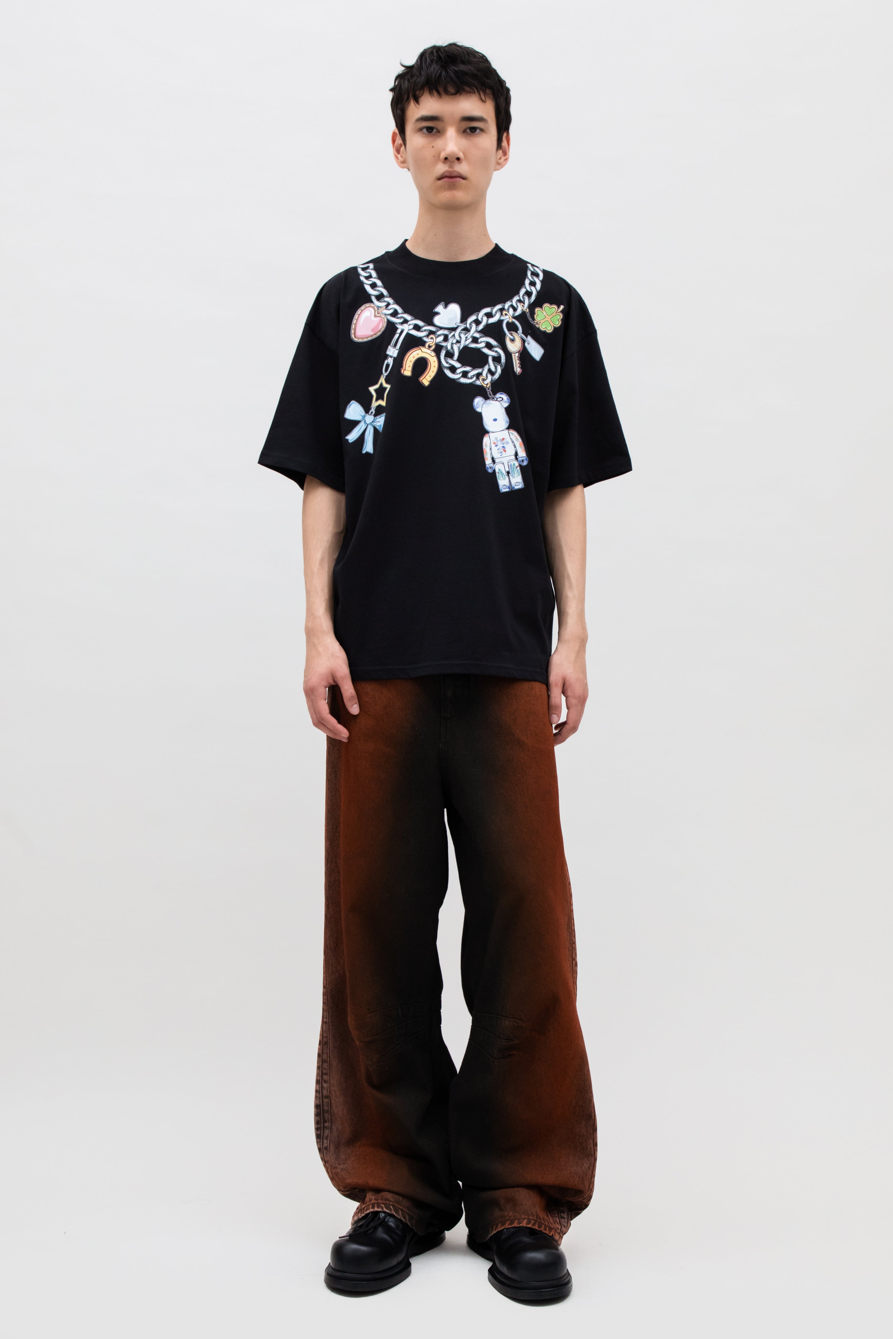 BEARBRICK X EGONLAB PRINT COTON T-SHIRT