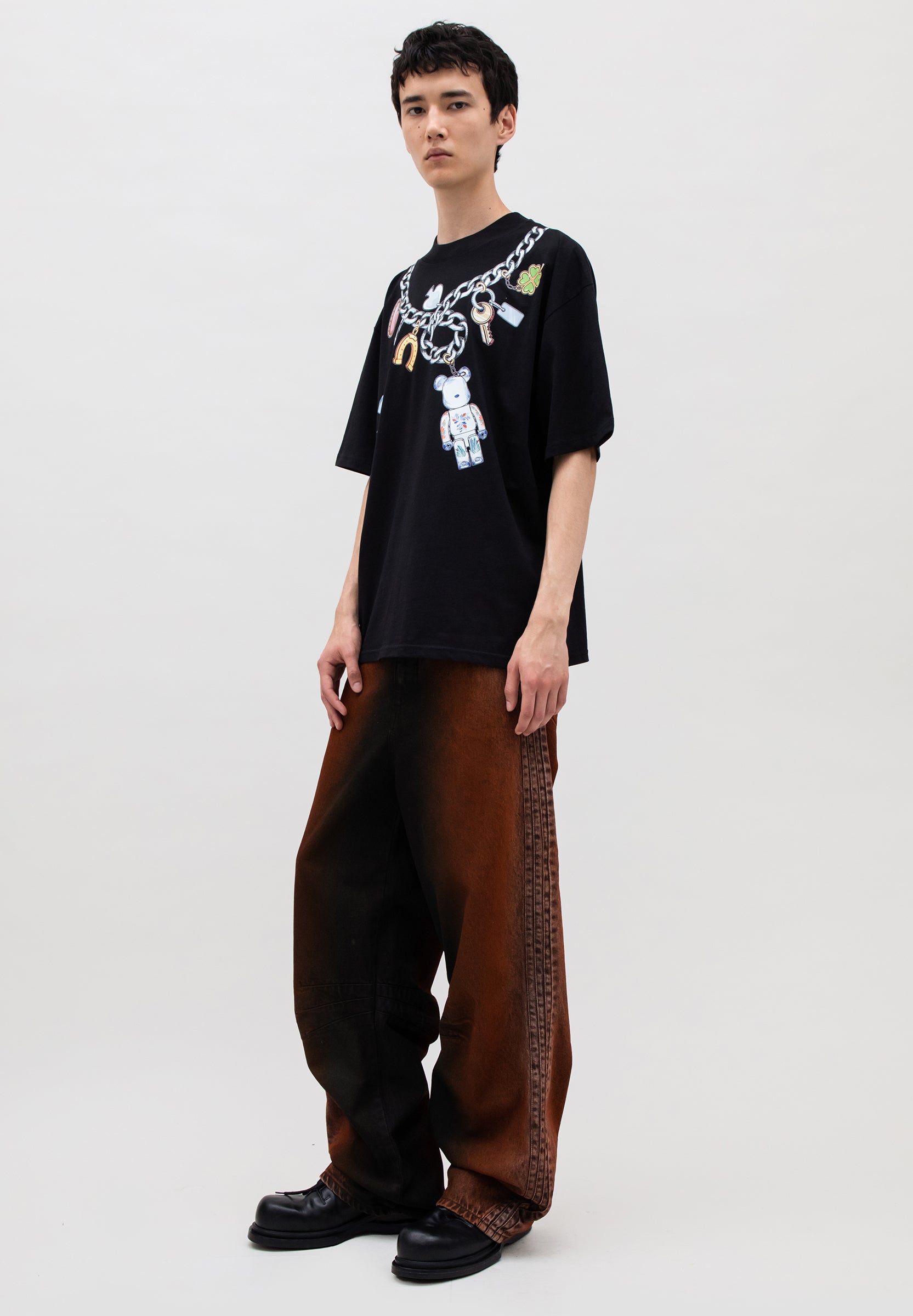 BEARBRICK X EGONLAB PRINT COTON T-SHIRT