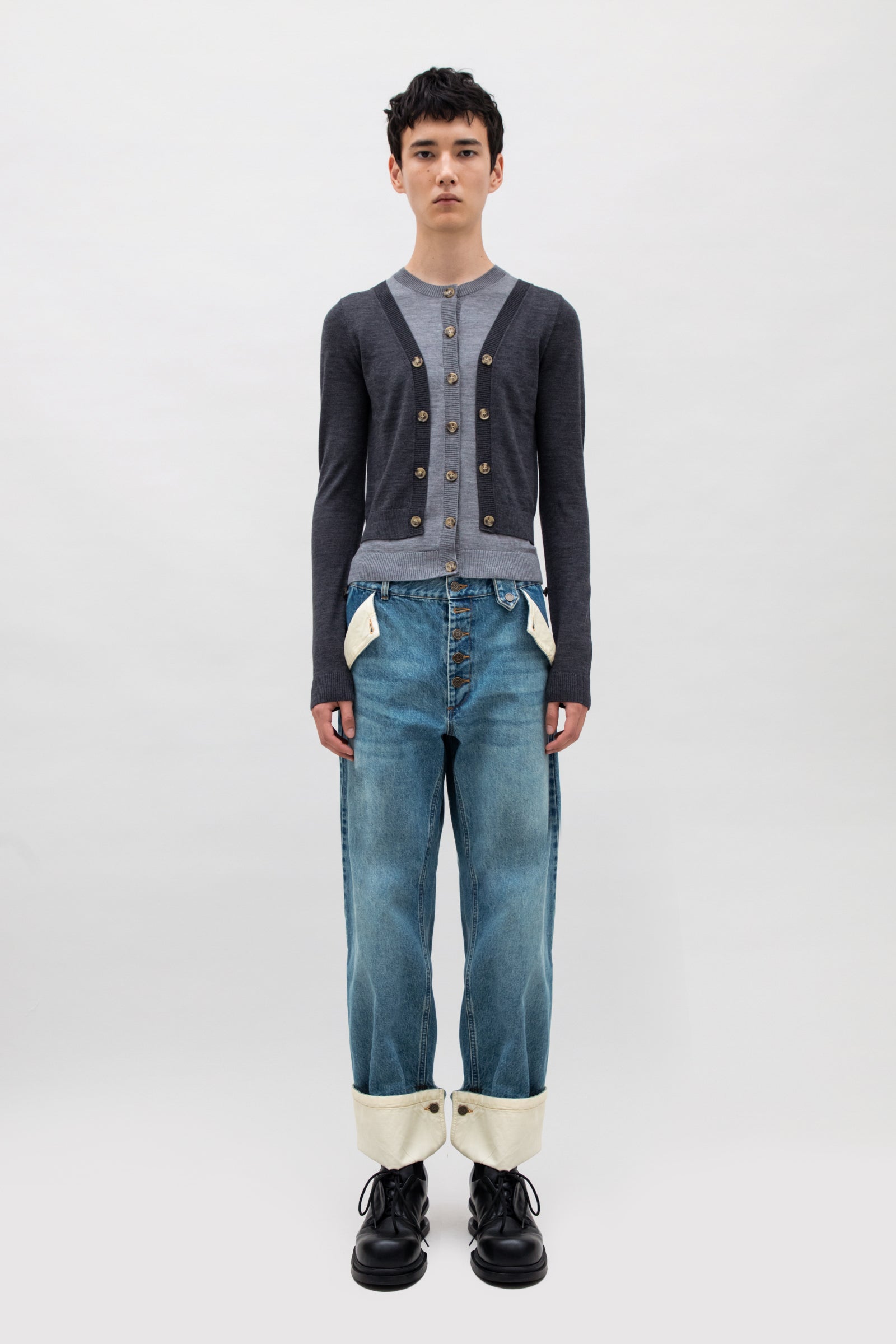 ILLUSION LAYERED CARDIGAN
