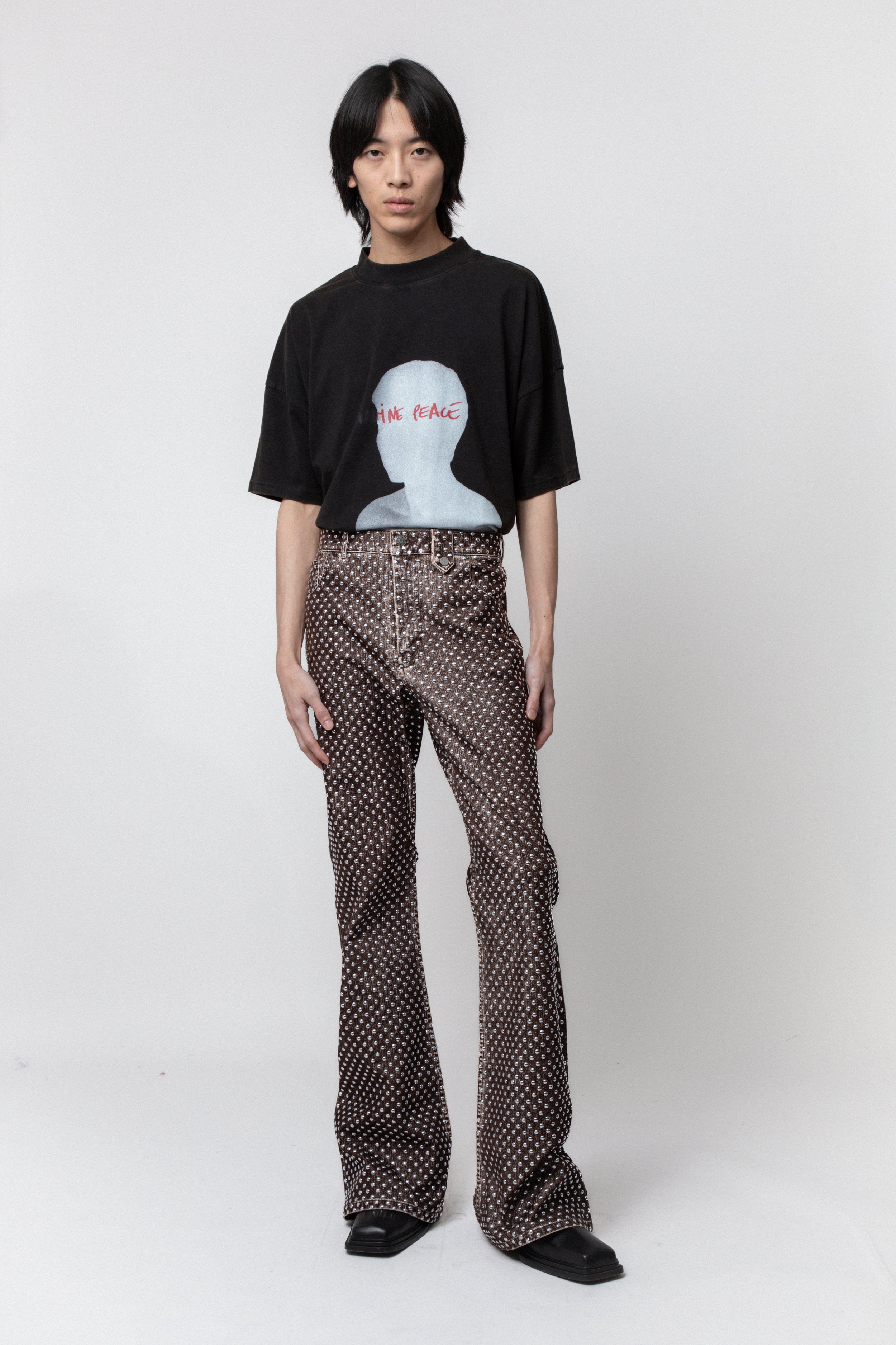 STUDS DENIM PANT