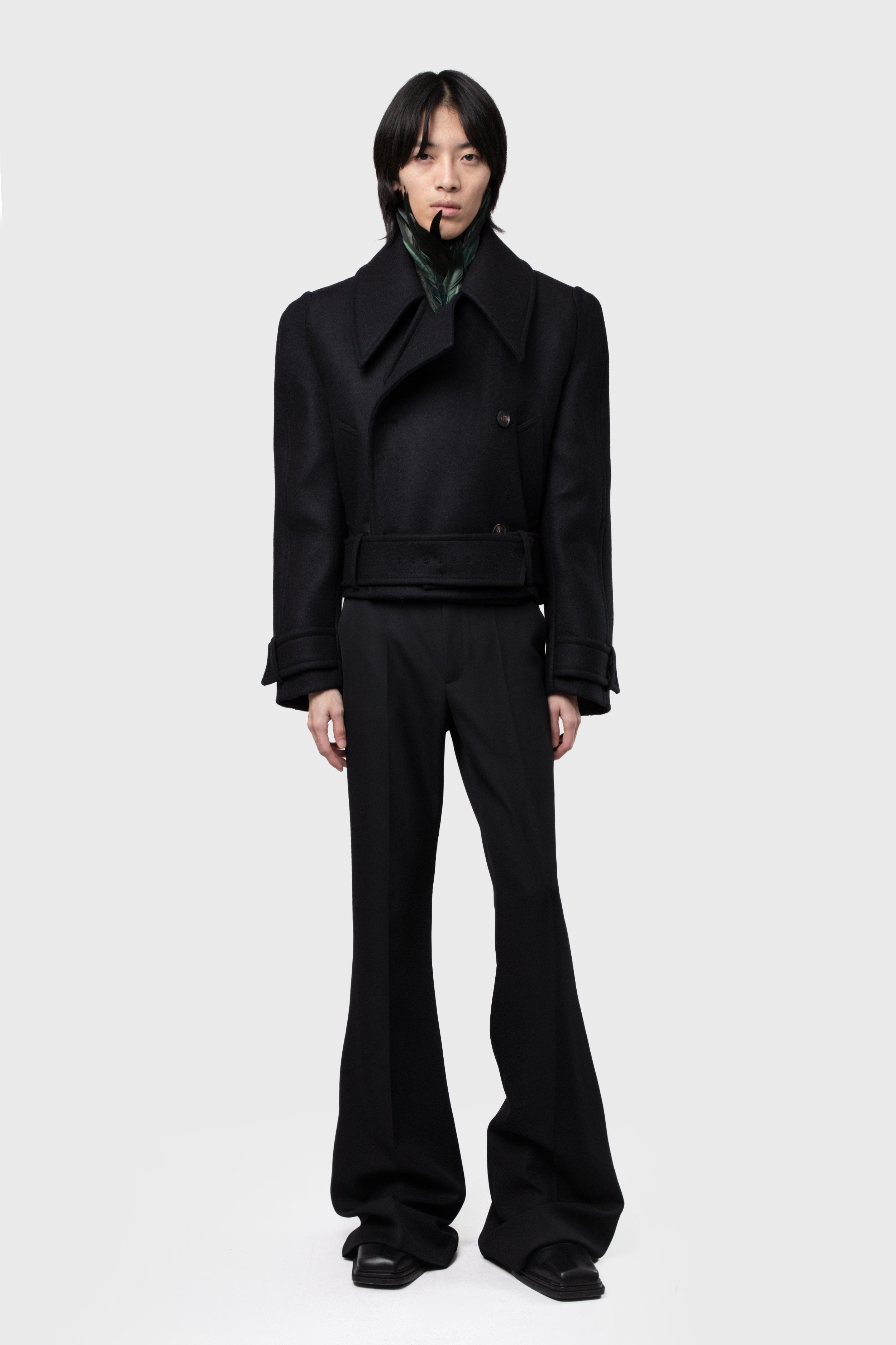 TAILORED RAGLAN CROP COAT