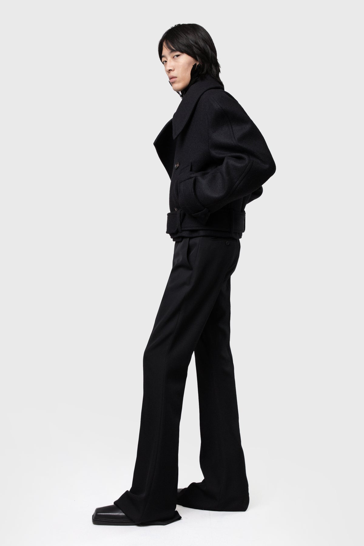 TAILORED RAGLAN CROP COAT