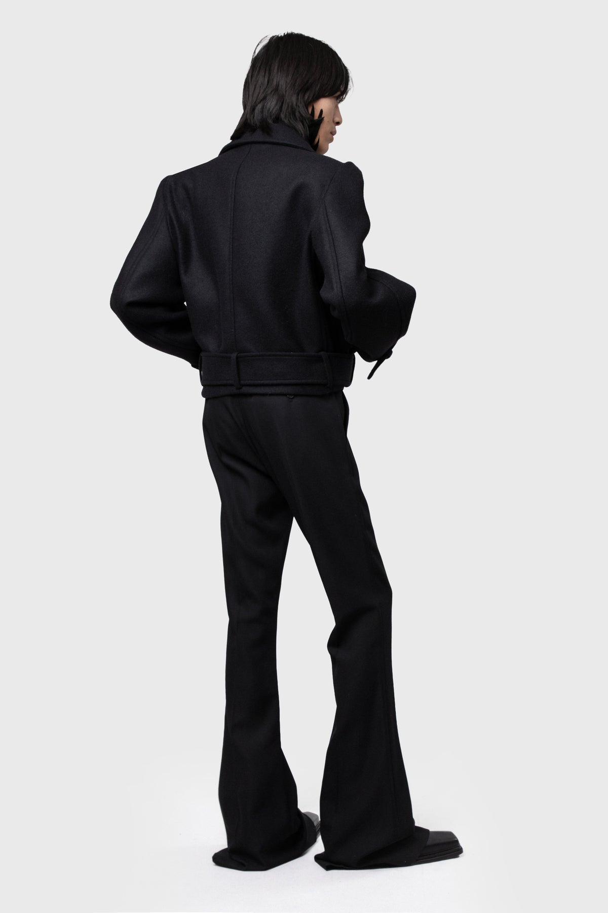 TAILORED RAGLAN CROP COAT