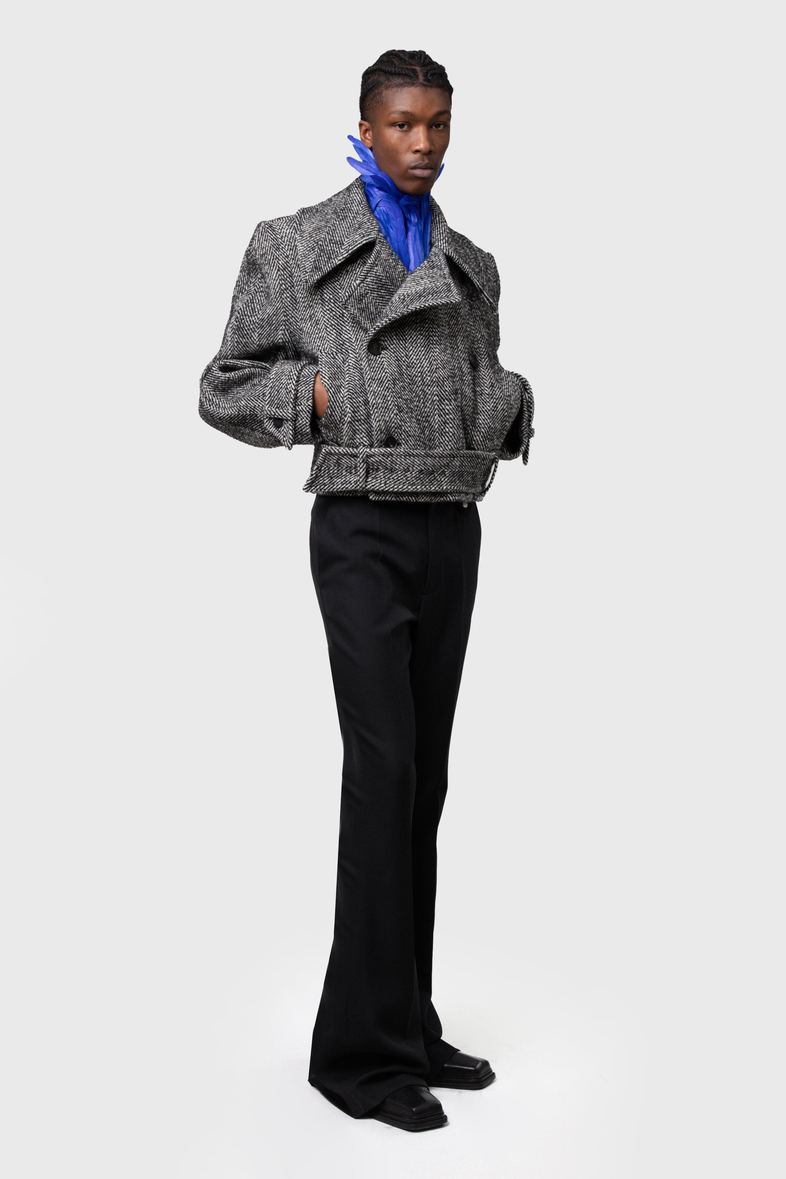 TAILORED RAGLAN CROP COAT