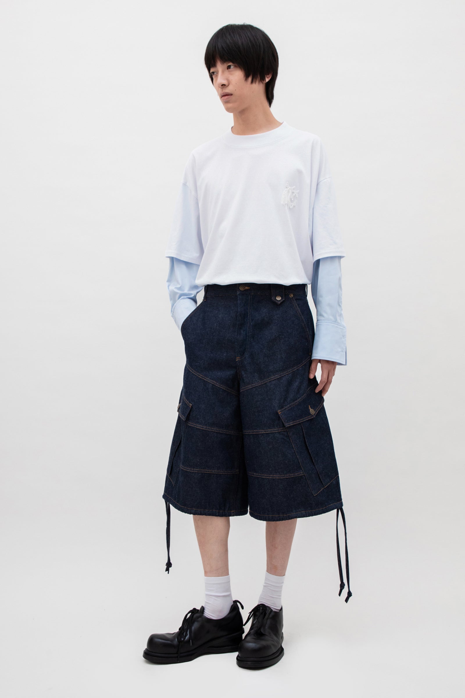 CARGO DENIM SHORT