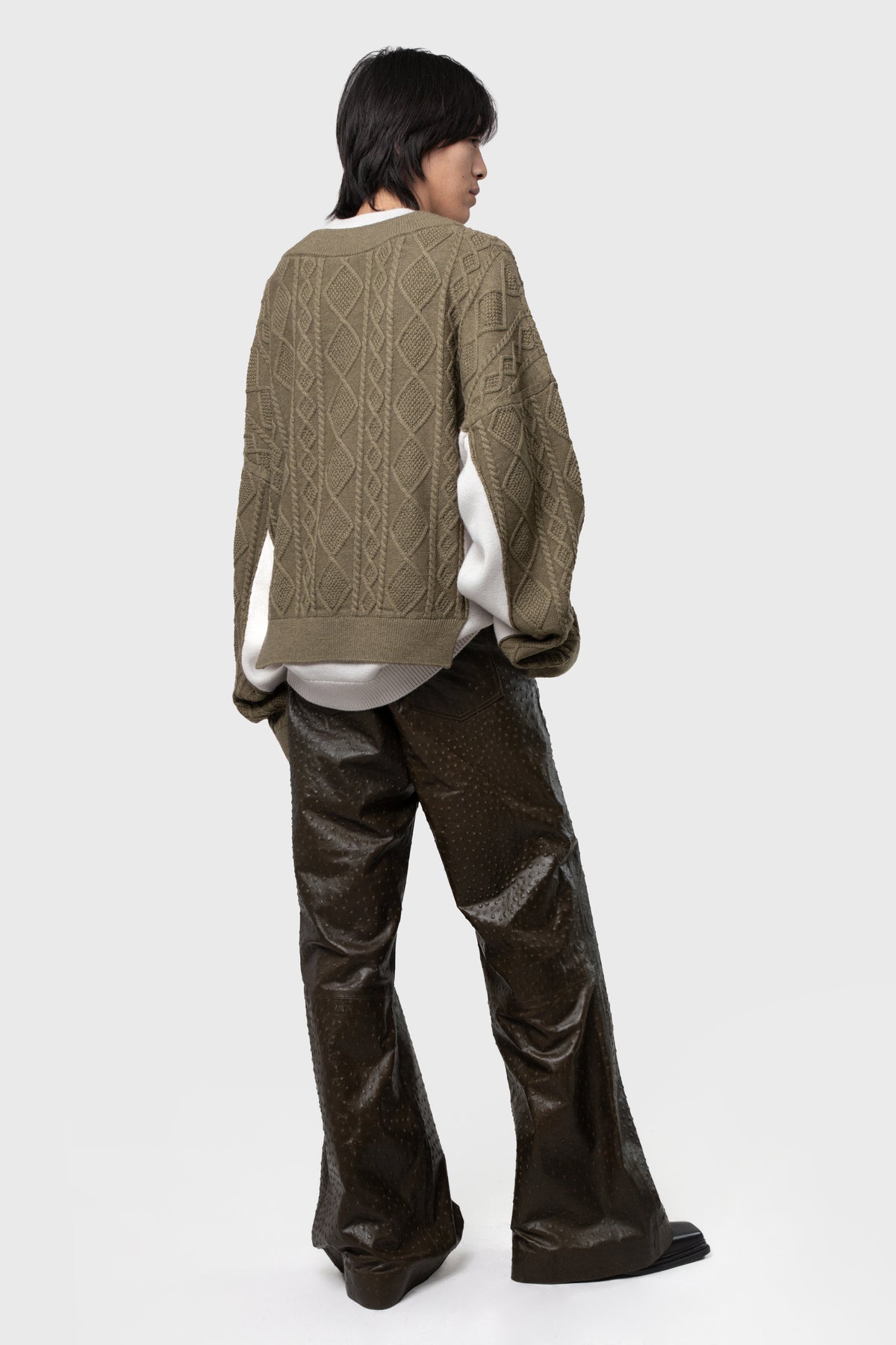 DOUBLE V-NECK SWEATER