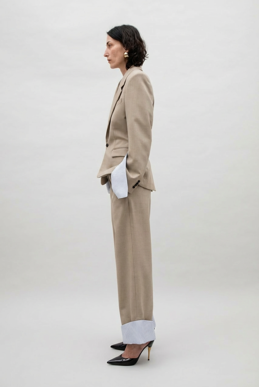 STRUCTURED OPEN CUFF JACKET