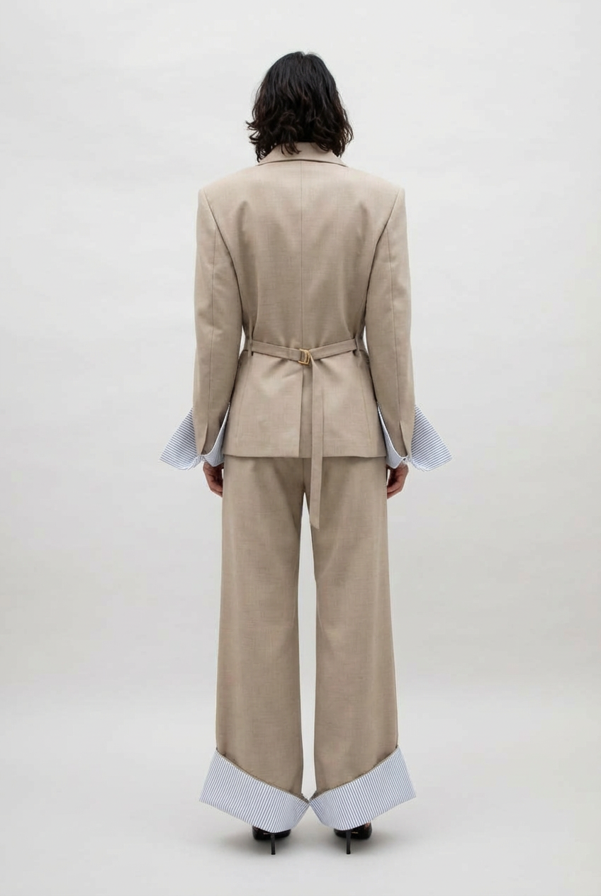 STRUCTURED OPEN CUFF JACKET