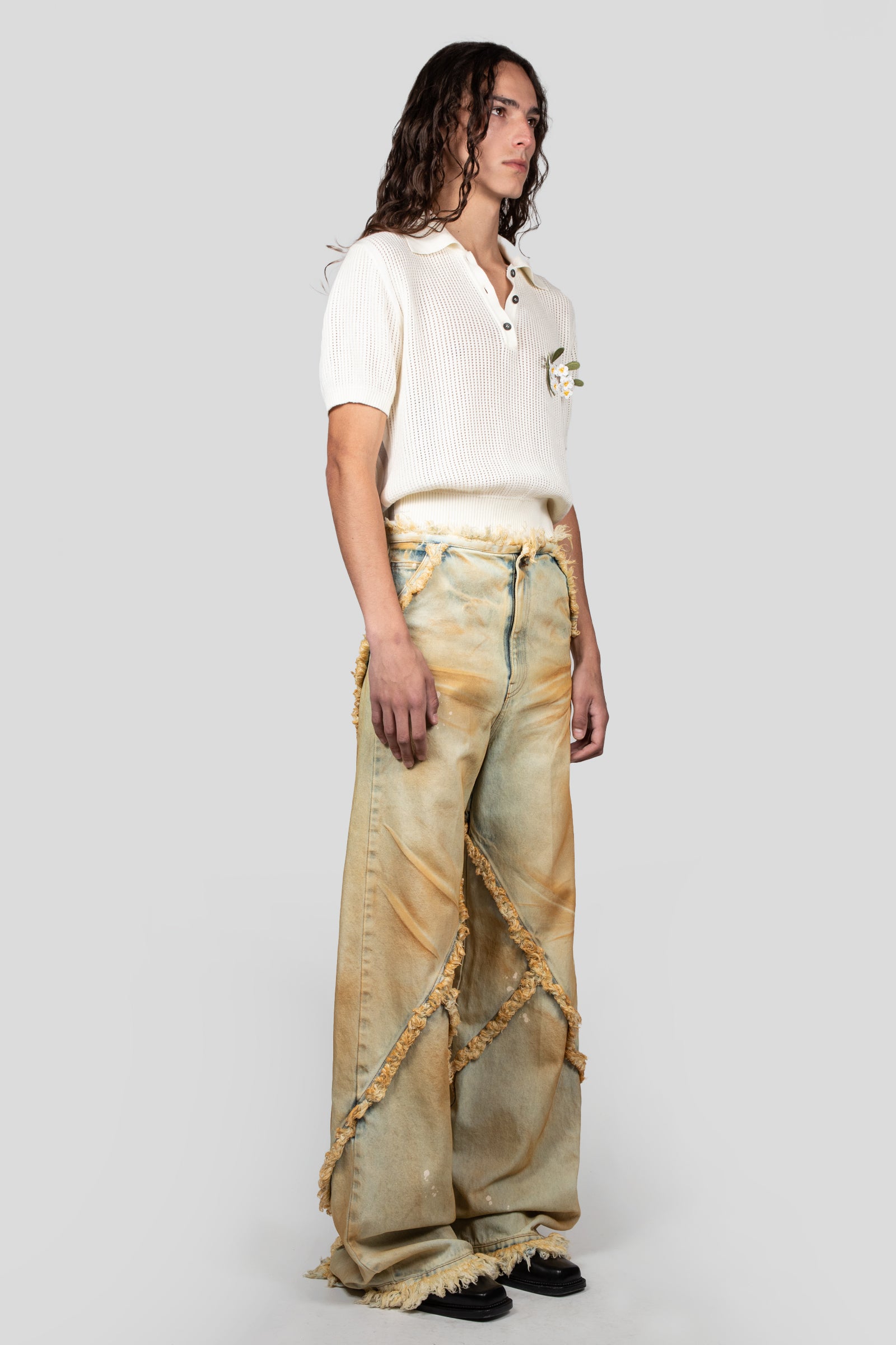 ARGYLE DENIM PANT